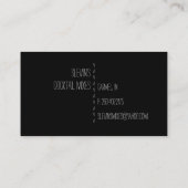 Carte de visite de tranche de citron vert (Dos)