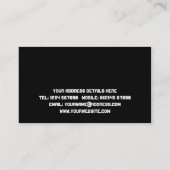 Carte de visite de transport et de fret (Dos)