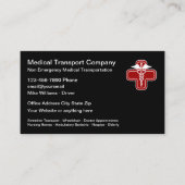 Carte de visite de transport non Médicale d'urgenc (Devant)