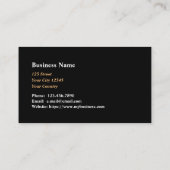 Carte de visite de travail de construction (Dos)