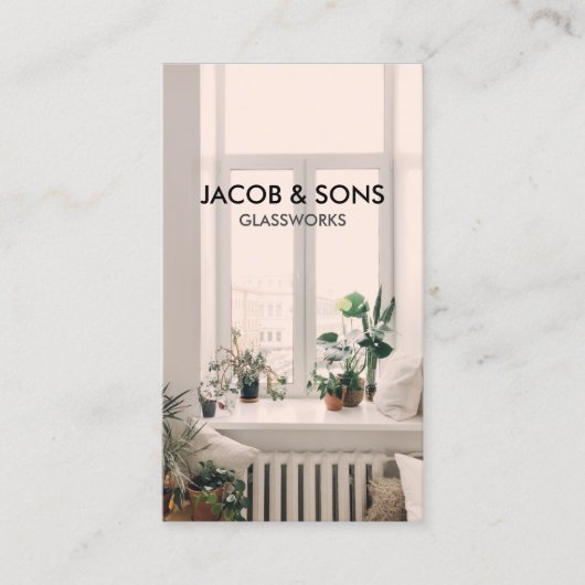 Carte de visite de travail de laiton (Devant)