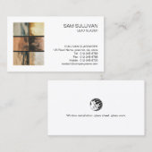 Carte de visite de travail de laiton (Devant / Derrière)