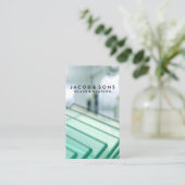 Carte de visite de travail de laiton (Debout devant)