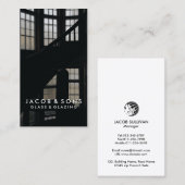 Carte de visite de travail de laiton (Devant / Derrière)