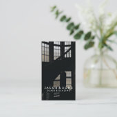 Carte de visite de travail de laiton (Debout devant)