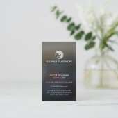 Carte de visite de travail de laiton (Debout devant)