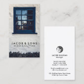 Carte de visite de travail de laiton (Devant / Derrière)