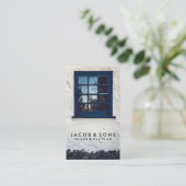 Carte de visite de travail de laiton (Debout devant)