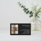 Carte de visite de travail de laiton (Debout devant)