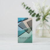 Carte de visite de travail de laiton (Debout devant)