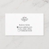 Carte de visite de travail de soudure (Dos)