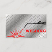 Carte de visite de travail de soudure (Devant)