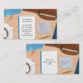 Carte de visite de travail du bureau du droit (Devant / Derrière)