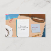 Carte de visite de travail du bureau du droit (Dos)