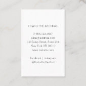 Carte de visite de Trendy (Dos)