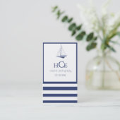 Carte de visite de très bon goût de voilier de (Debout devant)