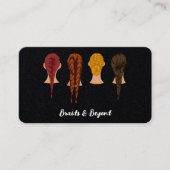 Carte de visite de tressage de cheveux (Devant)