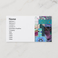 Carte de visite de tresse de collage de fractale
