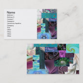 Carte de visite de tresse de collage de fractale (Devant / Derrière)