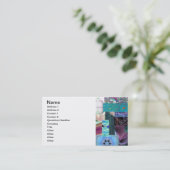 Carte de visite de tresse de collage de fractale (Debout devant)