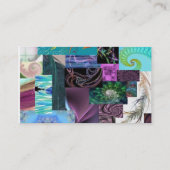 Carte de visite de tresse de collage de fractale (Dos)