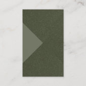 Carte de visite de triangle texturé vert mousse pe (Devant)
