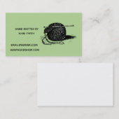 Carte de visite de tricoteuses (Devant / Derrière)