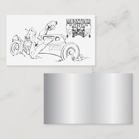 Carte de visite de tringle de rue (Devant / Derrière)