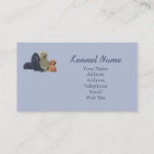 Carte de visite de trio de caniche (Dos)