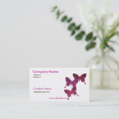 Carte de visite de trio de papillon (Debout devant)