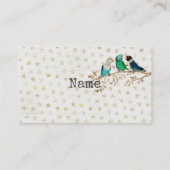 Carte de visite de TROIS PETIT OISEAUX (Dos)