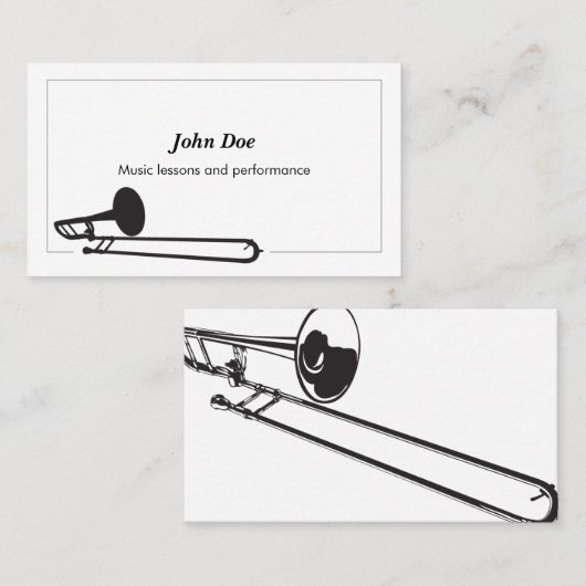 Carte de visite de Trombone (Devant / Derrière)