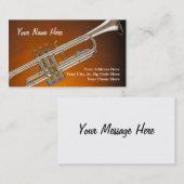 Carte de visite de trompette (Devant / Derrière)