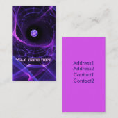 Carte de visite de trou de ver (Devant / Derrière)