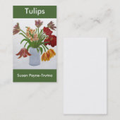 Carte de visite de tulipes : Susan Payne-Trutna (Devant / Derrière)