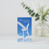 Carte de visite de turbine de vent (Debout devant)