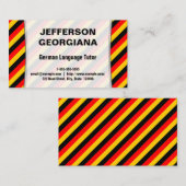 Carte de visite de tuteur de langue allemande (Devant / Derrière)