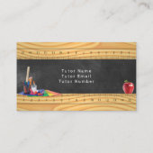 Carte de visite de tuteur/enseignant personnalisab (Dos)