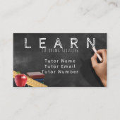 Carte de visite de tuteur/enseignant personnalisab (Devant)