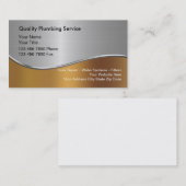 Carte de visite de tuyauterie (Devant / Derrière)