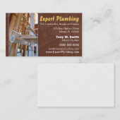 Carte de visite de tuyauterie (Devant / Derrière)