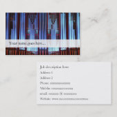 Carte de visite de tuyaux d'organe - tuyaux (Devant / Derrière)