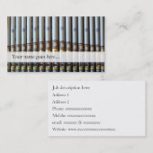 carte de visite de tuyaux d'organes - Akaroa (Devant / Derrière)