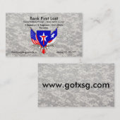 Carte de visite de TXSG (Devant / Derrière)