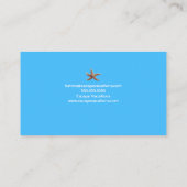 Carte de visite de vacances de l'agent de voyage (Dos)