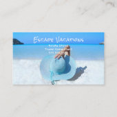 Carte de visite de vacances de l'agent de voyage (Devant)