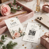 Carte de visite de vacances de Studio de Cils QR R