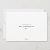 Carte de visite de Vacances modernes de White Scri (Dos)