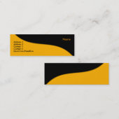 Carte de visite de vague moderne (Devant / Derrière)