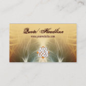 Carte de visite de valorisation (Dos)